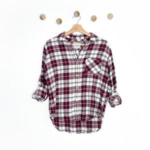 Rails Milo Plaid Shirt in Cream Raspberry Slate